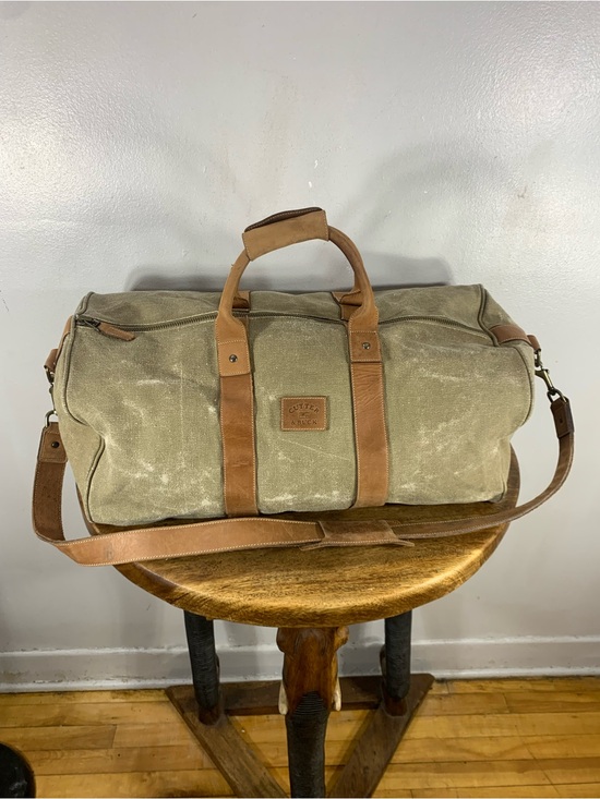 Other - Large canvas and leather weekender travel sports duffel bag